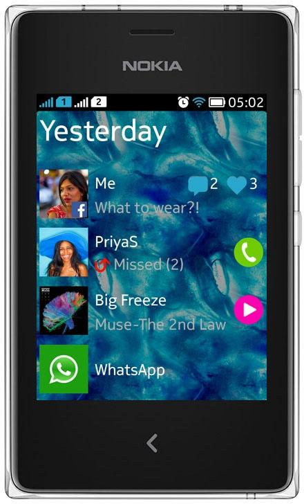 Nokia Asha 502 Dual SIM (White)
