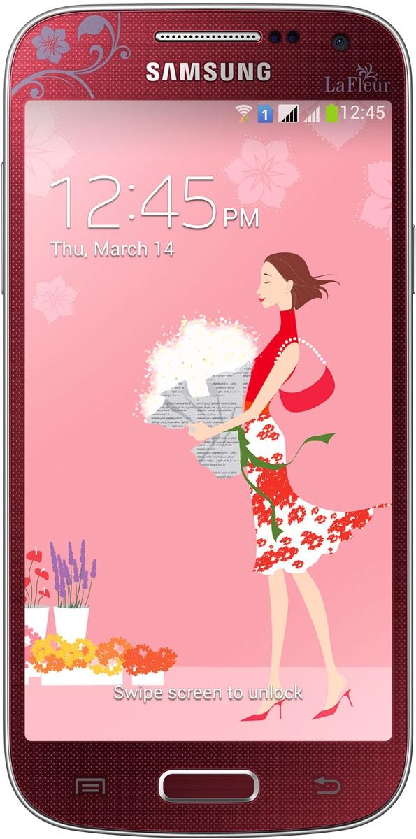 Samsung I9192 Galaxy S4 Mini Duos (Red La Fleur)