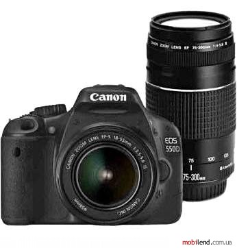 Canon EOS 550D kit (18-55 75-300mm)