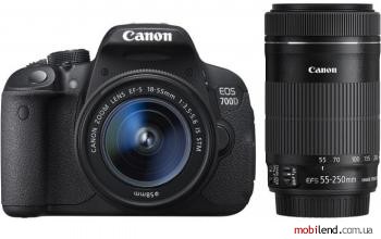 Canon EOS 700D Kit (18-55mm 55-250mm) STM