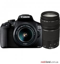 Canon EOS 2000D kit (18-55  75-300)