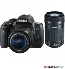 Canon EOS 750D kit (18-55mm  55-250mm) IS STM