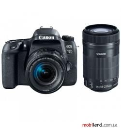 Canon EOS 77D kit (18-55mm  55-250mm) EF-S IS STM