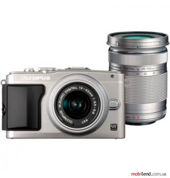 Olympus E-PL5 kit (14-42mm 40-150mm) black/silver