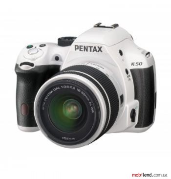 Pentax K-50 Kit (18-55mm DA L WR) White