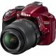 Nikon D3200 kit (18-55mm VR II) Red, ���� #1