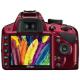 Nikon D3200 kit (18-55mm VR II) SLR Shoulder Bag Red,  #2