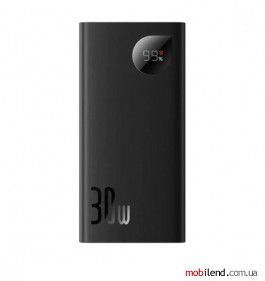 Baseus Adaman Metal Digital Display Overseas Edition 30W 10000 mAh Black (PPAD040101)