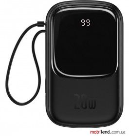 Baseus Qpow Digital Display Quick Charging Power Bank 20W 20000mAh Black (PPQD-H01)