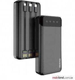 Dudao 20000mAh K6Pro �ables USB-C/microUSB/Lightning Black (6973687243449)