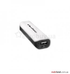Qoltec POWER BANK 2200 White Black