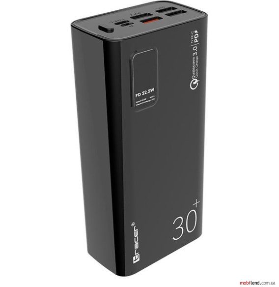 Tracer 30000mAh 20W QC3.0 PD Black (TRABAT47062)