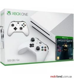 Microsoft Xbox One S 500GB   Injustice 2   Wireless Controller with Bluetooth