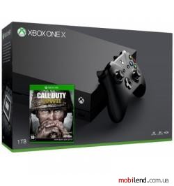 Microsoft Xbox One X 1TB   Call of Duty: WWII