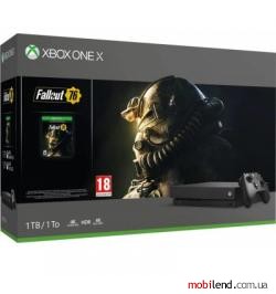 Microsoft Xbox One X 1TB   Fallout 76