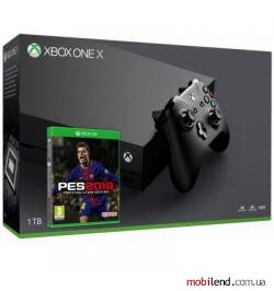 Microsoft Xbox One X 1TB   PES 2019