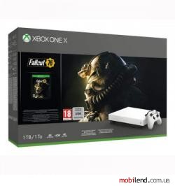 Microsoft Xbox One X 1TB Robot White Special Edition   Fallout 76