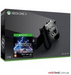 Microsoft Xbox One X 1TB   Star Wars: Battlefront II