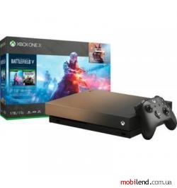 Microsoft Xbox One X Black Battlefield V Deluxe Edition