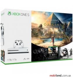 Microsoft Xbox One S 1TB White   Assassin's Creed: Origins