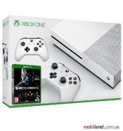 Microsoft XBox One S 1TB White   Mortal Kombat XL   Wireless Controller