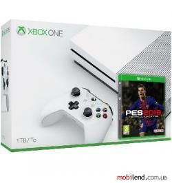 Microsoft Xbox One S 1TB White   PES 2019
