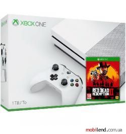 Microsoft Xbox One S 1TB White   Red Dead Redemption 2