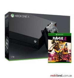 Microsoft Xbox One X 1TB   Rage 2