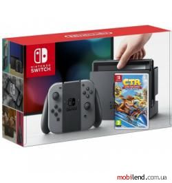 Nintendo Switch Gray   Crash Team Racing Nitro-Fueled