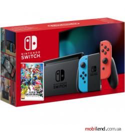 Nintendo Switch Neon Blue-Red   Super Smash Bros. Ultimate