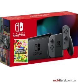 Nintendo Switch HAC-001-01 Gray   New Super Mario Bros. U Deluxe