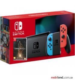 Nintendo Switch HAC-001-01 Neon Blue-Red   Dark Souls: Remastered