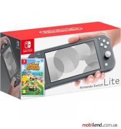 Nintendo Switch Lite Gray   Animal Crossing: New Horizons