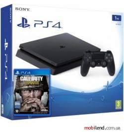 Sony Playstation 4 Slim 1TB   Call of Duty: WWII