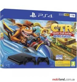 Sony Playstation 4 Slim 1TB   Crash Team Racing Nitro-Fueled   DualShock 4