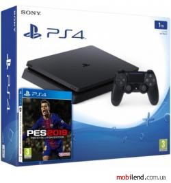 Sony Playstation 4 Slim 1TB   Pro Evolution Soccer 2019