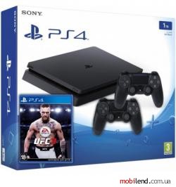 Sony Playstation 4 Slim 1TB   UFC 3   DualShock 4