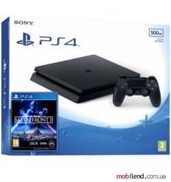 Sony Playstation 4 Slim 500GB   Star Wars: Battlefront II