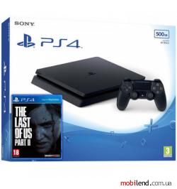 Sony PlayStation 4 Slim (PS4 Slim) 500GB Black   The Last of Us Part II