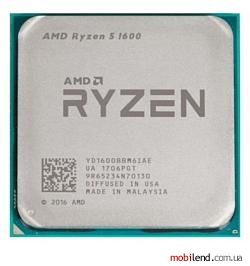 AMD Ryzen 5 1600 Summit Ridge (AM4, L3 16384Kb)