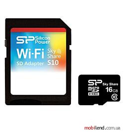 Silicon Power SkyShare SDHC Class 10 Wi-Fi 16GB