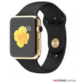Apple Watch Edition 42mm 18-Karat Yellow Gold Case with Black Sport Band (MJ8Q2)