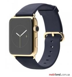 Apple Watch Edition 42mm 18-Karat Yellow Gold Case with Midnight Blue Classic Buckle (MJVT2)