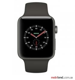 Apple Watch Edition Series 3 GPS Cellular 42mm Gray Ceramic w. Gray/Black Sport B. (MQKE2)