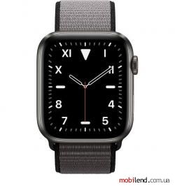Apple Watch Edition Series 5 GPS   LTE 44mm Space Black Titanium w. Anchor Gray Sport L. (MWR62 MWTY2)