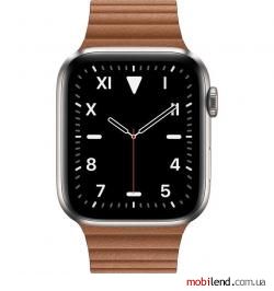 Apple Watch Edition Series 5 GPS   LTE 44mm Titanium w. Saddle Brown Leather L. (MWR62)
