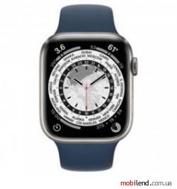 Apple Watch Edition Series 7 LTE 45mm Titanium Case w. Abyss Blue Sport Band (ML8W3 MKUW3)