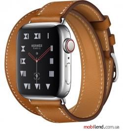 Apple Watch Hermes Series 4 GPS   Cellular 40mm Fauve Barenia Leather Double Tour (MU6P2)