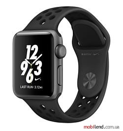 Apple Watch Nike 38mm Space Gray with Black Nike Sport Band (MQ162)