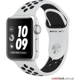 Apple Watch Nike Series 3 GPS 42mm Silver Aluminum w. Pure Platinum/BlackSport B. (MQL32)